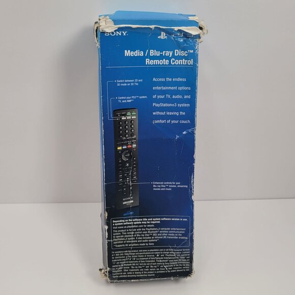 Sony PS3 Media/Blu-ray Disc Remote Control - Picture 2 of 11